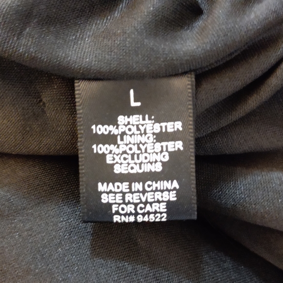 LU NYC Bronze Sequin Strapless Mini Dress. Size L - Picture 11 of 11